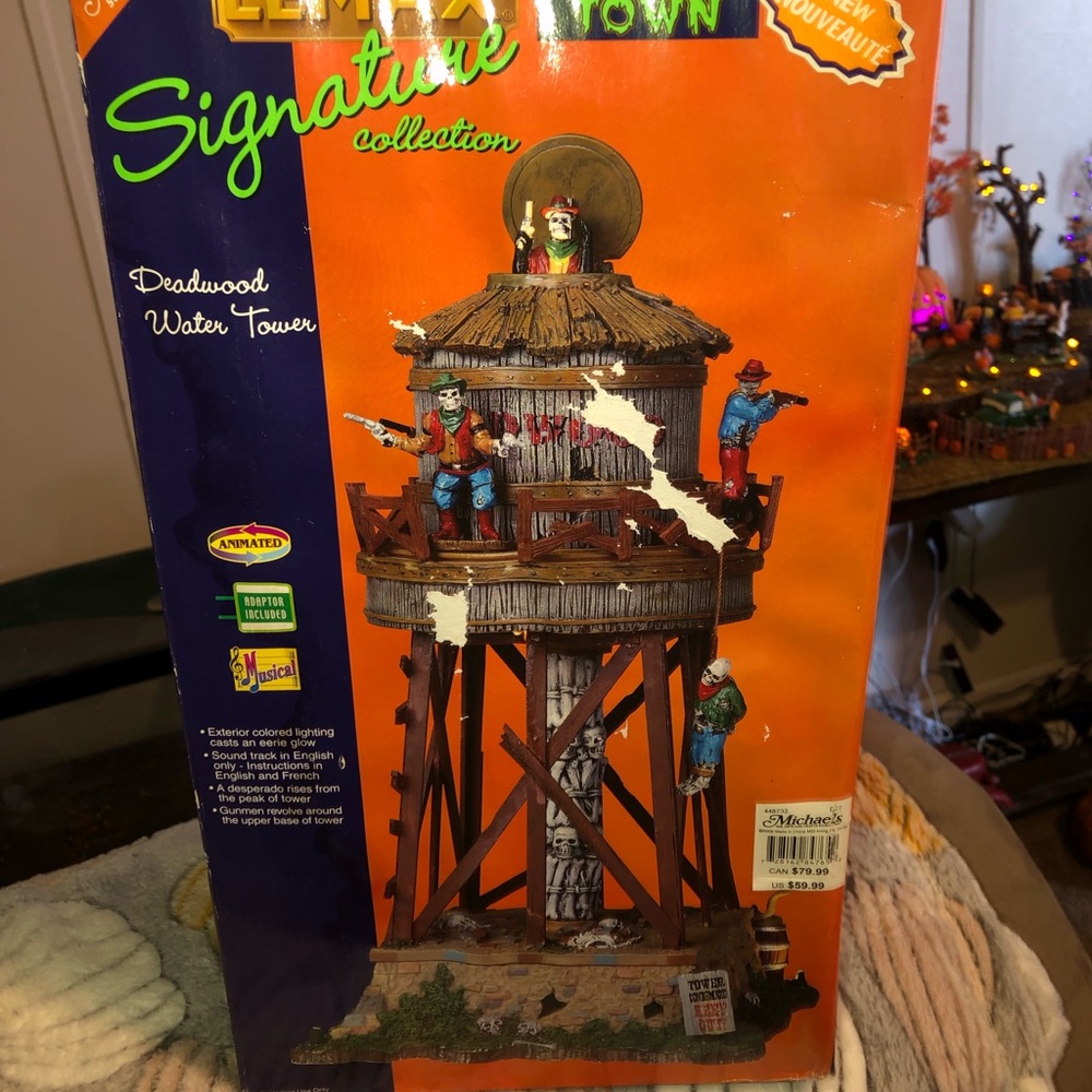Lemax SpookyTown Deadwood Water Tower